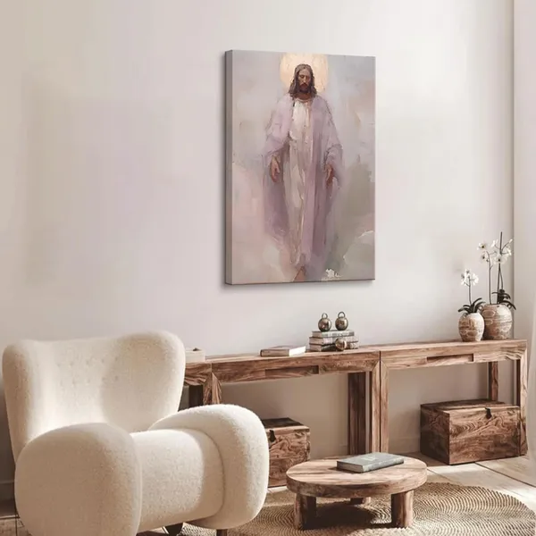 Multicolor_Framed_Jesus_Christ_Portrait_Holy_Wall_Art_God_Peace_Faith_Canvas_Wall_Decor_Abstract_Divine_Mercy_Religious_Pictures_Paintings_Posters_|_For_Living_Room_Bedroom_Church_Home_Decor_Ready_To_Hang_12x16in