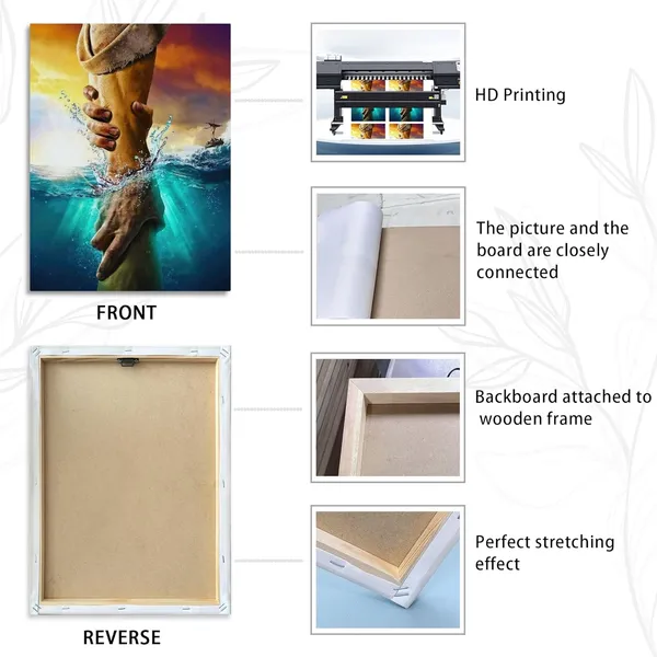 Multicolor_Framed_Jesus_Christ_Canvas_Wall_Art_The_Hand_of_God_Jesus_Reaching_Into_Water_Christian_Painting_Prints_Biblical_Wall_Decor_Religious_Room_Decor_|_For_Church_Prayer_Room_Schools_Hospitals_12"_x_16"