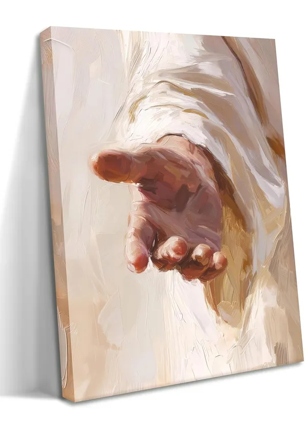 Multicolor_Jesus_wall_art_(Jesus_palm,_Canvas_12''x16''_1piece)
