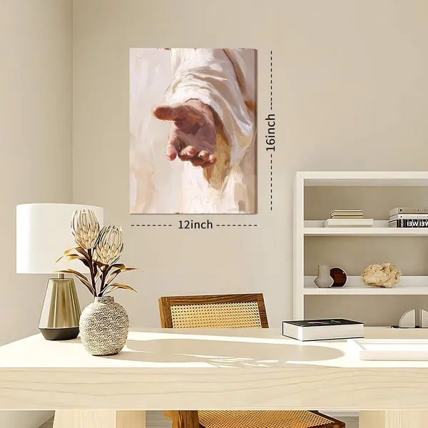 Multicolor_Jesus_wall_art_(Jesus_palm,_Canvas_12''x16''_1piece)