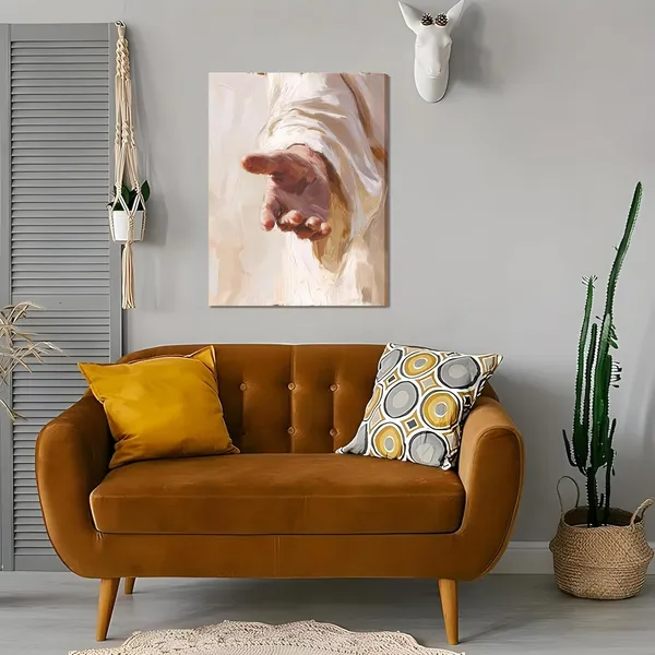 Multicolor_Jesus_wall_art_(Jesus_palm,_Canvas_12''x16''_1piece)