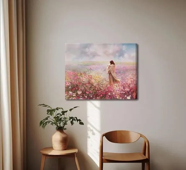Multicolor_Jesus_and_Lamb_Canvas_Wall_Art_The_Lost_Lamb_Christian_Painting_Picture_Wall_Decor_God_Religious_Belief_Poster_Print_Artwork_|_For_Church_Bedroom_Living_Room_Home_Decoration,16x12in_Canvas