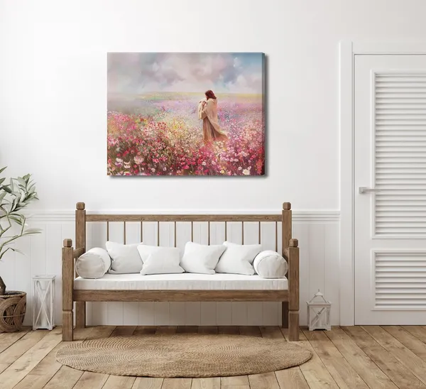 Multicolor_Jesus_and_Lamb_Canvas_Wall_Art_The_Lost_Lamb_Christian_Painting_Picture_Wall_Decor_God_Religious_Belief_Poster_Print_Artwork_|_For_Church_Bedroom_Living_Room_Home_Decoration,16x12in_Canvas