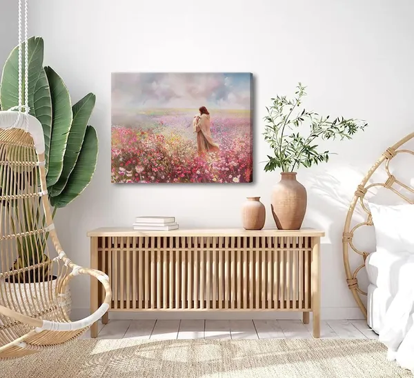 Multicolor_Jesus_and_Lamb_Canvas_Wall_Art_The_Lost_Lamb_Christian_Painting_Picture_Wall_Decor_God_Religious_Belief_Poster_Print_Artwork_|_For_Church_Bedroom_Living_Room_Home_Decoration,16x12in_Canvas