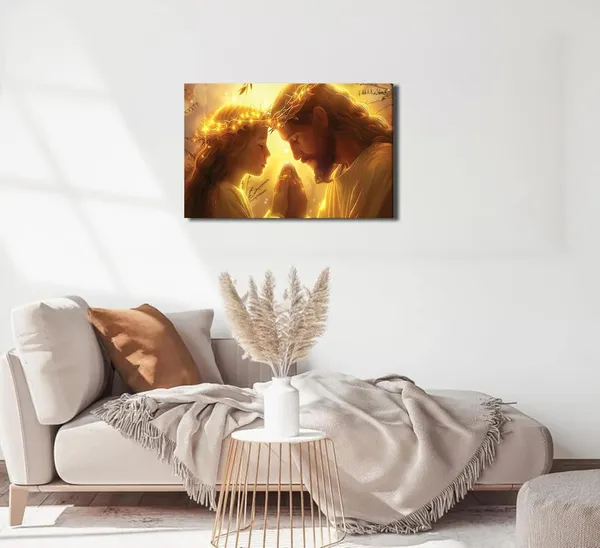 Multicolor_Jesus_and_Girl_Praying_Canvas_Wall_Art_Jesus_With_Children_Painting_Picture_Wall_Decor_Christian_Bible_Story_Poster_Print_Artwork_|_For_Praying_Room_Bedroom_Church_Home_Decoration_Christian