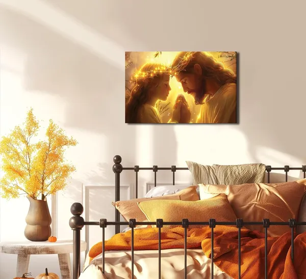 Multicolor_Jesus_and_Girl_Praying_Canvas_Wall_Art_Jesus_With_Children_Painting_Picture_Wall_Decor_Christian_Bible_Story_Poster_Print_Artwork_|_For_Praying_Room_Bedroom_Church_Home_Decoration_Christian