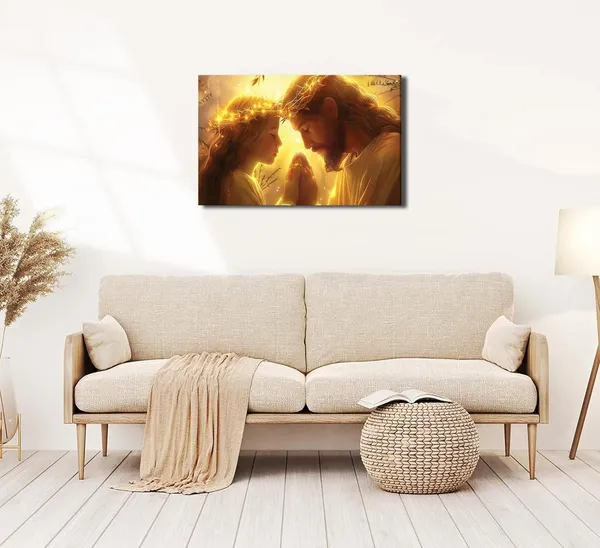 Multicolor_Jesus_and_Girl_Praying_Canvas_Wall_Art_Jesus_With_Children_Painting_Picture_Wall_Decor_Christian_Bible_Story_Poster_Print_Artwork_|_For_Praying_Room_Bedroom_Church_Home_Decoration_Christian