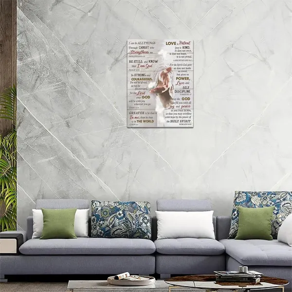 Multicolor_Christian_Bible_Verse_Wall_Art_Hand_Of_God_Jesus_Motivational_Pictures_Religious_Inspirational_Quotes_Modern_Artwork_Paintings_Canvas_Prints_Framed_Home_Decor_|_For_Church_Bedroom_Bathroom_12"x16"