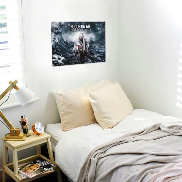 Multicolor_Tourrest_Christian_Jesus_Cross_Canvas_Wall_Art_Religious_Faith_Poster_Large_Wooden_Wall_D??or_Christ_Bible_Framed_Artwork_|_For_Church_Bedroom_Modern_Home_Print_Painting_16x12_Inch
