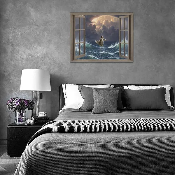 Multicolor_Christian_Jesus_Wall_Art_3D_Window_Jesus_Walking_on_Water_Pictures_Wall_Decor_Christ_Portrait_Poster_Canvas_Painting_Print_Religious_Decorations_Artwork_|_For_Bathroom_Bedroom_Living_Room_Church_16"x12"