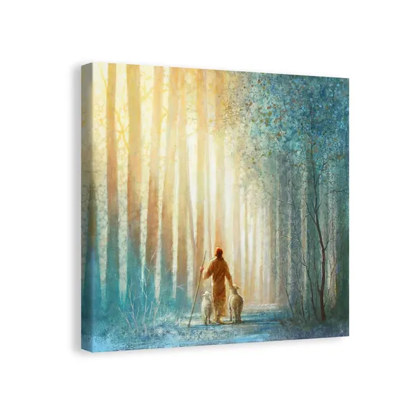 Multicolor_Jesus_Wall_Art_Painting_Picture,_Framed_Christian_God_Canvas_Print_Poster_Decor_|_For_Living_Room,_12"X12"_(Jesus13)
