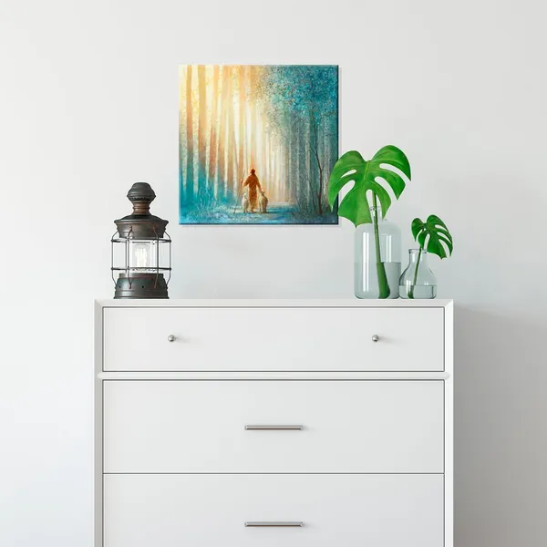 Multicolor_Jesus_Wall_Art_Painting_Picture,_Framed_Christian_God_Canvas_Print_Poster_Decor_|_For_Living_Room,_12"X12"_(Jesus13)