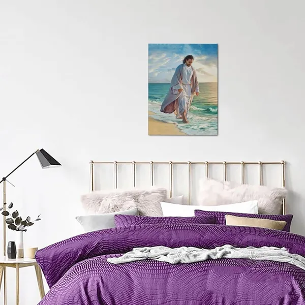 Multicolor_Jesus_Christ_Canvas_Wall_Art_Jesus_Poster_Christian_Religious_Artwork_Christ_Spiritual_Framed_|_For_Bedroom_Living_Room_12x16_Inch