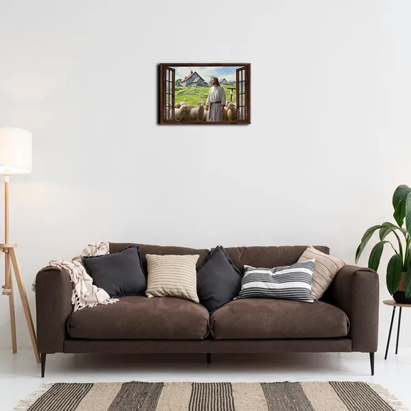 Multicolor_Jesus_And_Lamb_Canvas_Wall_Art_Christian_Jesus_Christ_Poster_Modern_Farmhouse_Religious_Wall_Decor_Ready_to_Hang_Artwork_16x24_inches