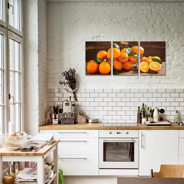 Multicolor_3_Piece_Kitchen_Fruits_Canvas_Wall_Art_Fresh_Oranges_Picture_Painting_Vintage_Food_Artwork_|_For_Home_Dining_Room_Decor_Framed_Ready_to_Hang_(Small)