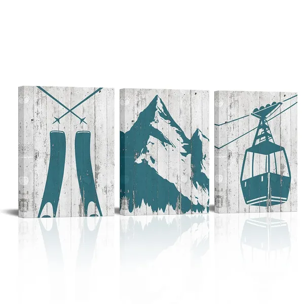 Multicolor_3_Piece_Ski_Canvas_Wall_Art_Ski_Lift_Abstract_Mountain_Painting_Winter_Sports_Poster_Vintage_Teal_Home_Bedroom_Living_Room_Decoration_Ready_to_Hang