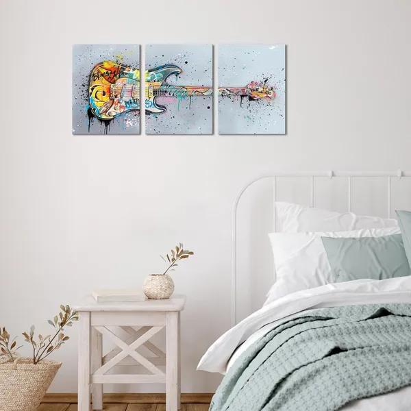 Grey_Music_Wall_Art_Guitar_Painting_Canvas_Prints_Music_Wall_Decor_Framed_Artwork_|_For_Music_Studio_Decor_(12Inchx16Inchx3Pieces)
