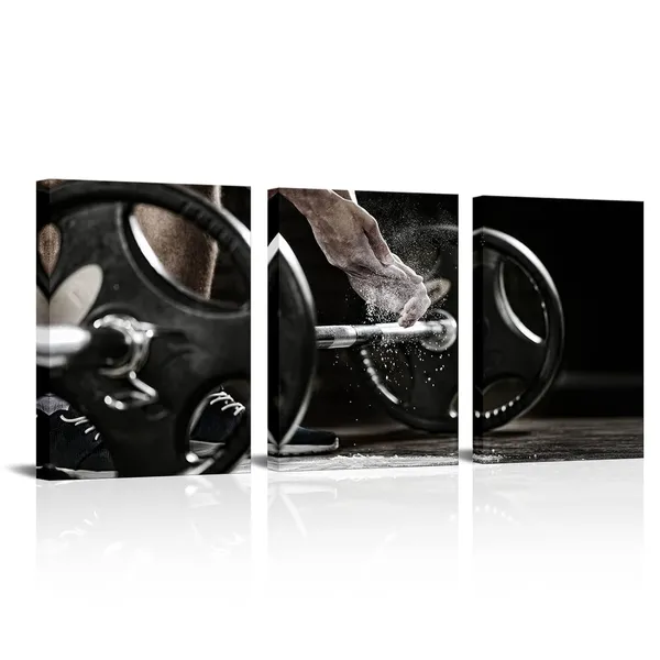 Multicolor_Gym_Wall_Art_Barbell_Picture_Body_Building_Weight_Lifting_Training_Poster_Modern_Painting_Gym_Centre_Decor_12"X16"_X_3Pcs