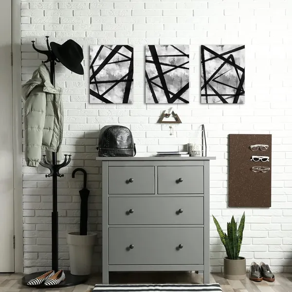Black_Black_And_White_Abstract_Wall_Art_Geometric_Wall_Art_Modern_Home_Decor_Framed_Artwork_|_For_Bedroom_Bathroom_Living_Room_Office_Decor_12X16Inchx3_Piece_(Black)