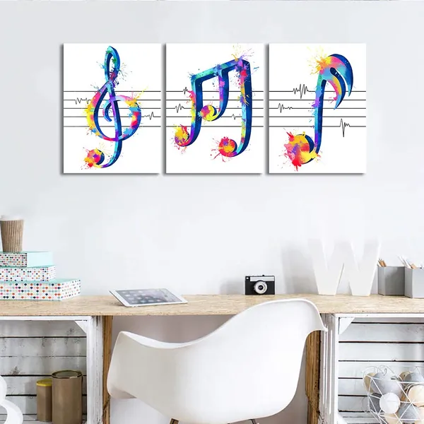 Multicolor_Music_Wall_Picture_Abstract_Music_Note_Painting_Poster_Art_Print_On_Canvas_Modern_Framed_Artwork_Music_Lover_Gifts_12X16Inch_3_Panels