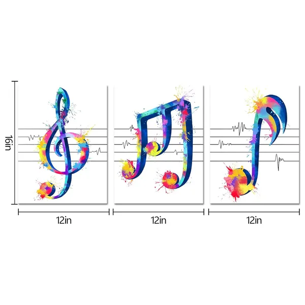 Multicolor_Music_Wall_Picture_Abstract_Music_Note_Painting_Poster_Art_Print_On_Canvas_Modern_Framed_Artwork_Music_Lover_Gifts_12X16Inch_3_Panels
