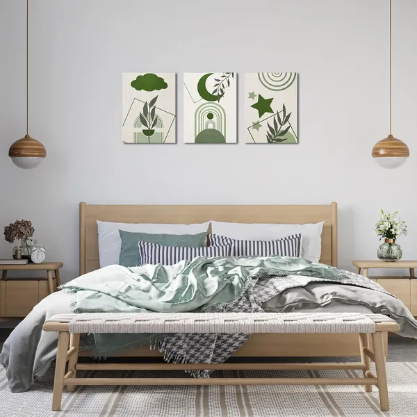 Multicolor_3_Pieces_Boho_Wall_Art_Canvas_Prints_Sage_Green_Minimalist_Pictures_Mid_Century_Modern_Artwork_Wall_Decor_Geometric_Abstract_Moon_Star_Cloud_|_For_Bedroom_Bathroom_Living_Room_12X16Inchx3
