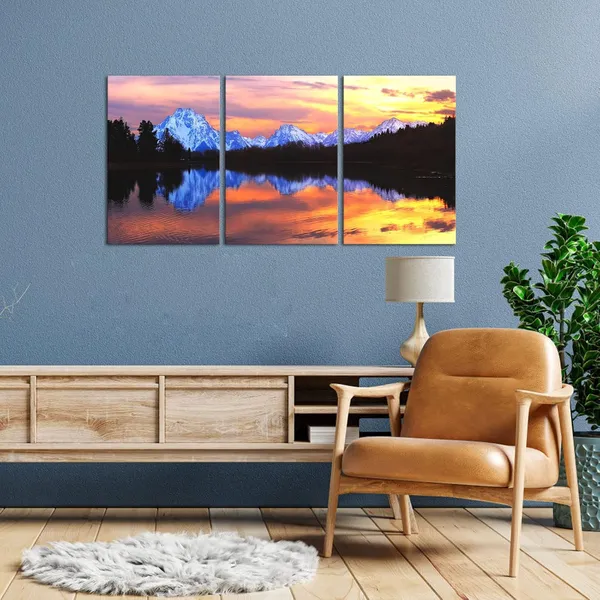 Yellow_3_Panel_Grand_Teton_National_Park_Canvas_Wall_Art_Snake_River_Sunrise_Landscape_Paintings_Artwork_Usa_Wyoming_Nature_Scenery_Picture_Prints_|_For_Modern_Home_Office_Wall_Decor_16X24Inchx3Pcs