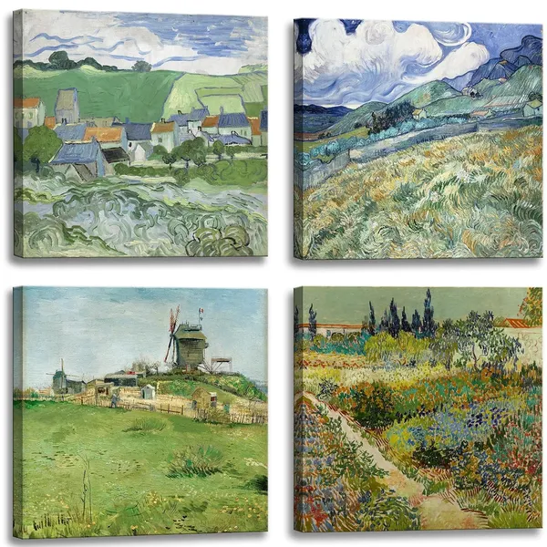 Green_Msspart_Garden_At_Arles_By_Van_Gogh_Canvas_Wall_Art,_Green_Artwork_Paintings_Print_|_For_Home_Decor-_12"X12"