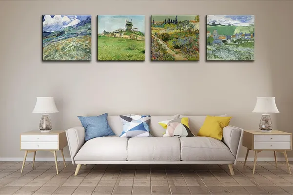 Green_Msspart_Garden_At_Arles_By_Van_Gogh_Canvas_Wall_Art,_Green_Artwork_Paintings_Print_|_For_Home_Decor-_12"X12"