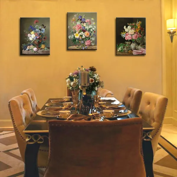 Multicolor_Msspart_Flowers_In_A_Porcelain_Vase_Classic_Painting_By_Ferdinand_Georg_Waldmuller_Canvas_Wall_Art,_Vintage_Floral_Pictures_Artwork_Print_|_For_Living_Room,_Bedroom_Dining_Room_Home_Decor