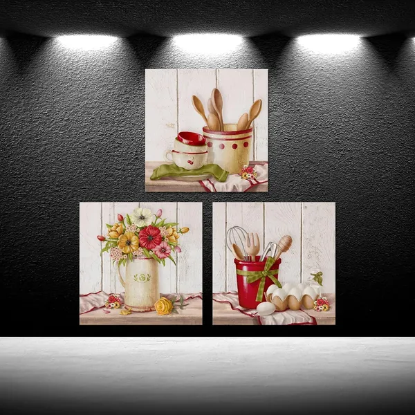 Red_3_Pieces_Canvas_Painting_Wall_Art_|_Fork_And_Spoon_Utensils_Picture_Printed_On_Canvas_Kitchen_Artwork_Gallery_Wrap_Ready_To_Hang_|_For_Restaurant_Bar_Decoration_Each_Size_12X12Inch_(Small)