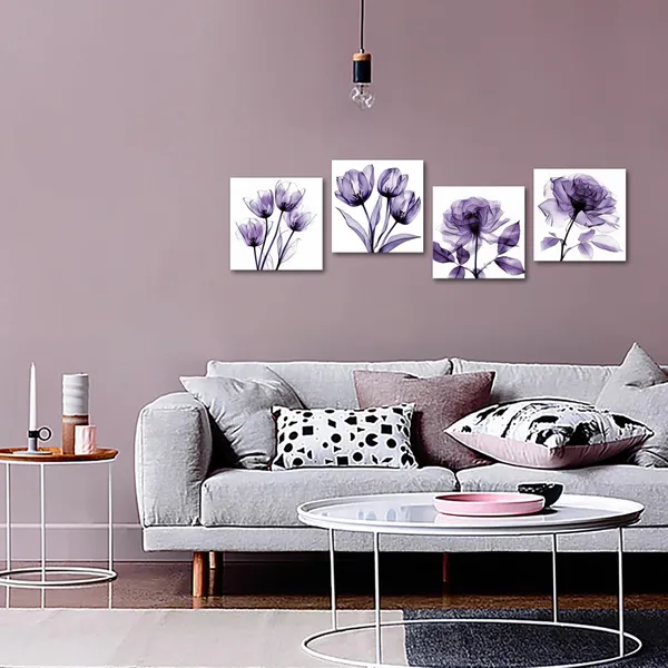 Purple_4Pcs_X-Ray_Purple_Flower_Wall_Art_Print_Set_-_Minimalist_Floral_Plants_Photography,_Glam_Relax_Posters,_12X12''_Each_|_For_Living_Room,_Bedroom,_Office_Decor_(Purple)