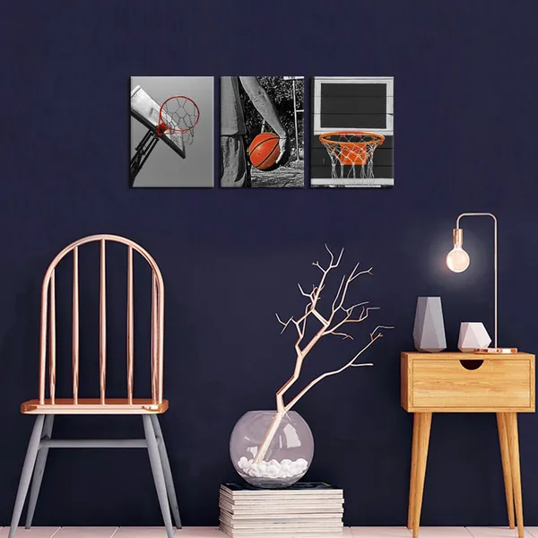 Black_3_Piece_Black_And_White_Sports_Canvas_Wall_Art_Basketball_Poster_Art_Prints_Painting_Framed_Pictures_Art_Work_|_For_Gym_Walls_Decor_Boys_Gift_12X16Inchx3Pcs