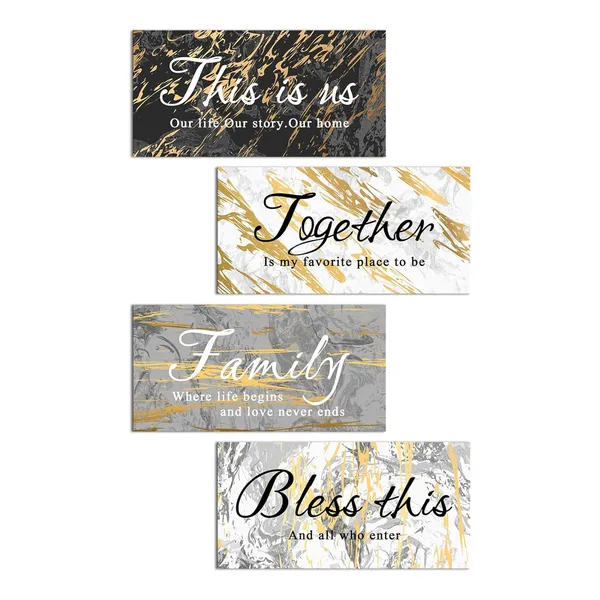 Multicolor_4_Pieces_Black_Grey_And_Gold_Wall_Art_This_Is_Us_Family_Canvas_Quotes_Bedroom_Wall_Decor_Rustic_Marble_Inspirational_Quotes_Arts_|_For_Home_Bedroom_Bathroom_Decor_Each_Size_6X12_Inches