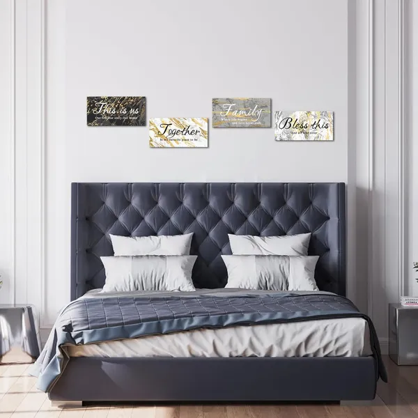 Multicolor_4_Pieces_Black_Grey_And_Gold_Wall_Art_This_Is_Us_Family_Canvas_Quotes_Bedroom_Wall_Decor_Rustic_Marble_Inspirational_Quotes_Arts_|_For_Home_Bedroom_Bathroom_Decor_Each_Size_6X12_Inches