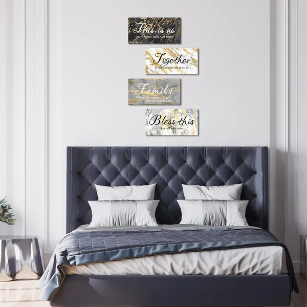 Multicolor_4_Pieces_Black_Grey_And_Gold_Wall_Art_This_Is_Us_Family_Canvas_Quotes_Bedroom_Wall_Decor_Rustic_Marble_Inspirational_Quotes_Arts_|_For_Home_Bedroom_Bathroom_Decor_Each_Size_6X12_Inches