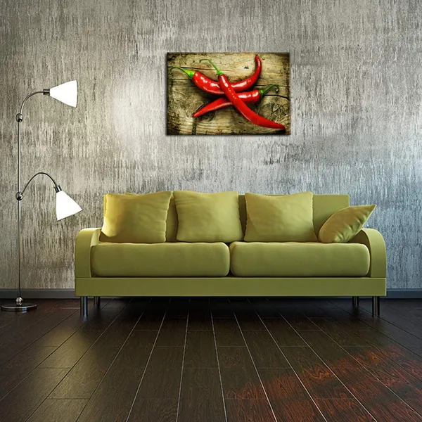 Red_Canvas_Wall_Art_Red_Chili_Peppers_On_Wood_Background_Vintage_Style_Giclee_Print_Gallery_Wrap_Modern_Kitchen_Walls_Dinning_Room_Farmhouse_Home_Decor_Ready_To_Hang_16X24Inch