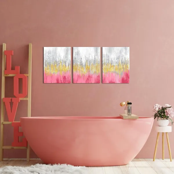 Pink_3_Pieces_Pink_And_Gold_Abstract_Canvas_Wall_Art_Modern_Gold_Foil_Artwork_Luxury_Painting_Printed_On_Canvas_|_For_Walls_Guest_Room_Girls_Gifts_Decor_Each_Size_12X16_Inches_(Pink)