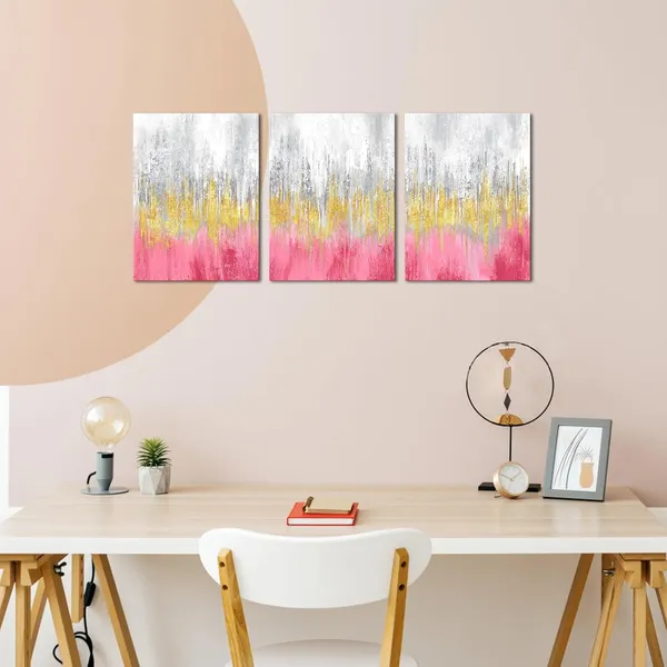 Pink_3_Pieces_Pink_And_Gold_Abstract_Canvas_Wall_Art_Modern_Gold_Foil_Artwork_Luxury_Painting_Printed_On_Canvas_|_For_Walls_Guest_Room_Girls_Gifts_Decor_Each_Size_12X16_Inches_(Pink)