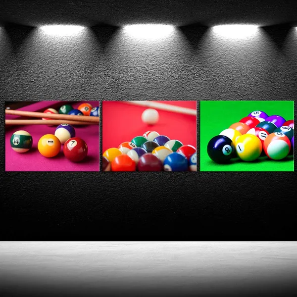 Multicolor_3_Pieces_Canvas_Prints_Wall_Art_Pocket_Billiard_Balls_Poster_Pool_Game_Pictures_Modern_Walls_Decor_Stretched_Gallery_Wrapped_Giclee_Artwork_Ready_To_Hang_|_For_Boys_Room_12X16Inchx3Pcs
