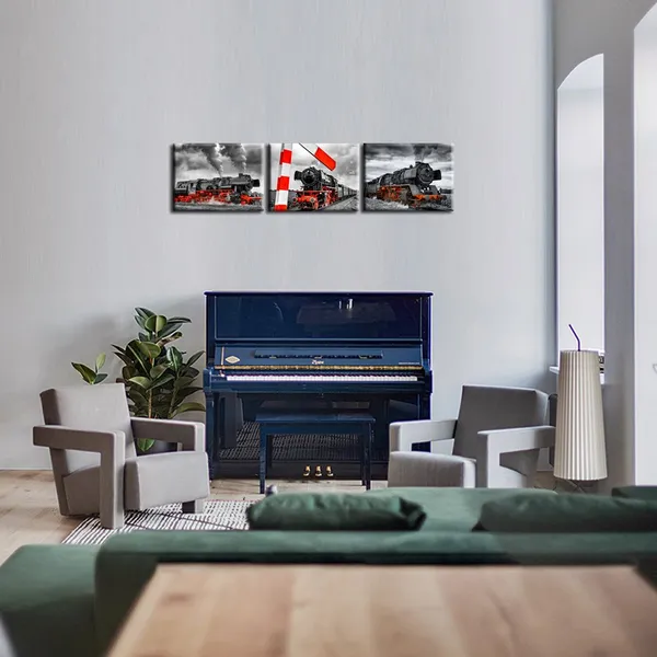 Multicolor_3_Piece_Canvas_Wall_Art_Black_And_Red_Steam_Locomotive_Train_Poster_Pritns_Old_Vintage_Steam_Engine_Pictures_Modern_Home_Decor_Stretched_And_Framed_Ready_To_Hang_12X16Inchx3Pcs