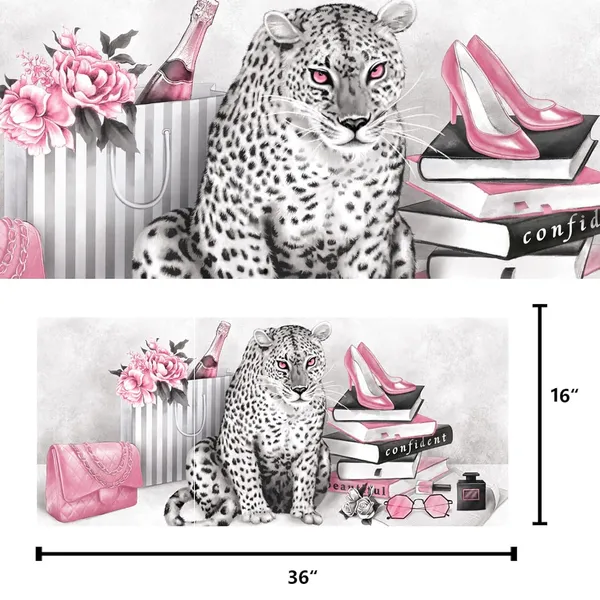 Pink_Glam_Fashion_Picture_Pink_Blush_Wall_Art_Leopard_Books_High_Heel_Shoes_Perfume_Canvas_Prints_|_For_Modern_Home_Office_Woman_Girl_Makeup_Bedroom_Wall_Decoration_Creative_Design_Gift_(12X16X3)