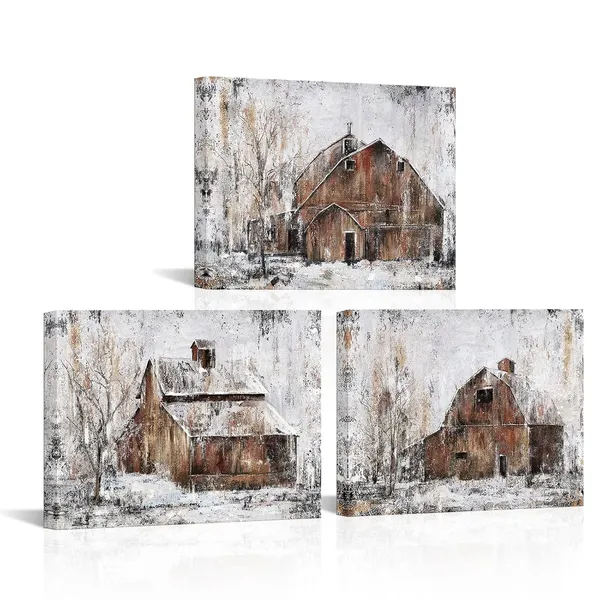 Rustic_Brown_Rustic_Farmhouse_Wall_Decor_Country_Wall_Art_Barn_Pictures_Framed_Artwork_|_For_Living_Room_Bedroom_Wall_Decor_3_Piece_(Rustic_Brown,_12X16Inchx3_Pieces)