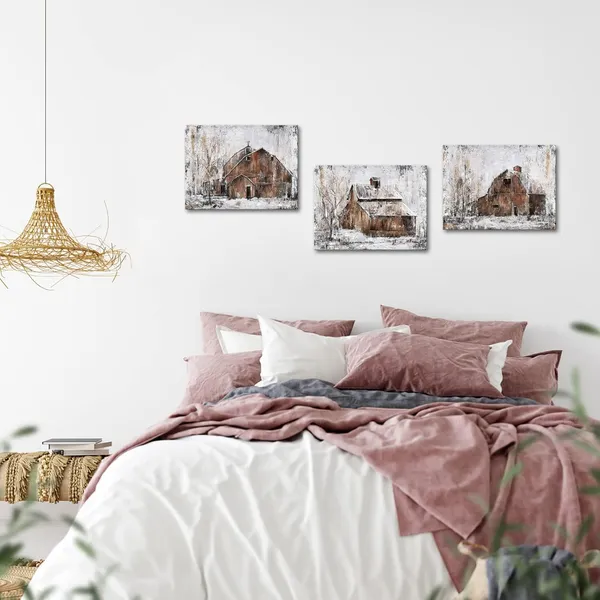 Rustic_Brown_Rustic_Farmhouse_Wall_Decor_Country_Wall_Art_Barn_Pictures_Framed_Artwork_|_For_Living_Room_Bedroom_Wall_Decor_3_Piece_(Rustic_Brown,_12X16Inchx3_Pieces)