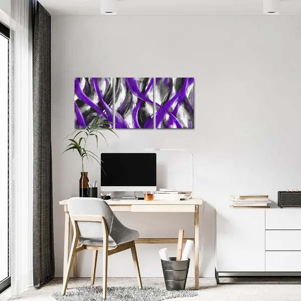 Purple_Purple_Abstract_Geometric_Wall_Art_Abstract_Purple_Lines_Painting,_Framed_Canvas_Wall_Art_(Purple,_12X16_Inch_X_3_Pieces)