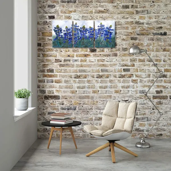 Blue_Texas_Bluebonnets_Flowers_Canvas_Wall_Art_Blue_Floral_Picture_Prints_|_For_Bedroom_Living_Room_Bathroom_Decoration_(07_Bluebonnets)