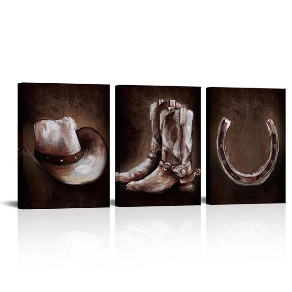 Brown_Cowboy_Decor_Canvas_Wall_Art_Western_Decor_Painting_Framed_Canvas_Prints_Living_Room_Bedroom_Decoration_(Small)