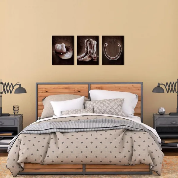 Brown_Cowboy_Decor_Canvas_Wall_Art_Western_Decor_Painting_Framed_Canvas_Prints_Living_Room_Bedroom_Decoration_(Small)