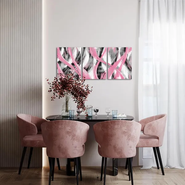 Pink_Pink_Abstract_Geometric_Wall_Art_Abstract_Pink_Lines_Painting,_Framed_Canvas_Wall_Art_(Pink,_12X16_Inch_X_3_Pieces)