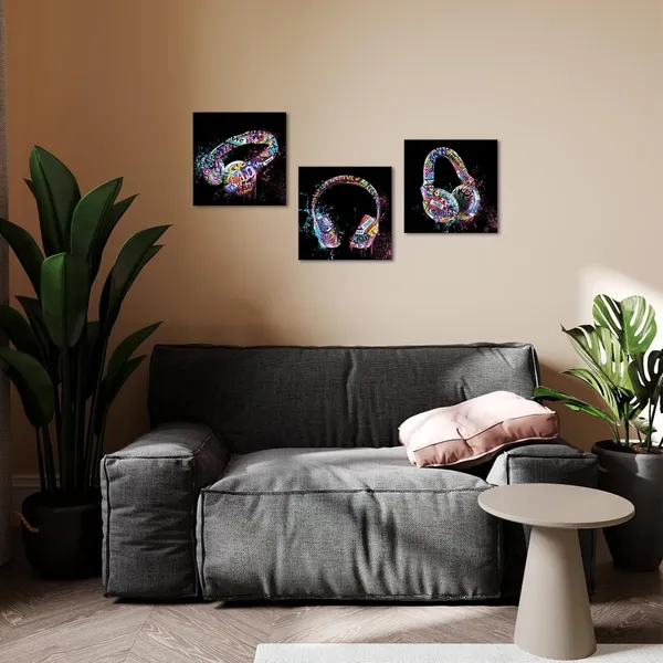 Black_Graffiti_Music_And_Gaming_Headphones_Painting_Music_Wall_Art_Game_Room_Decor_Music_Studio_Decor,_Framed_Artwork_|_For_Walls_(Black)